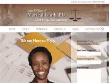 Tablet Screenshot of marteallaw.com